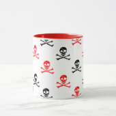 Niedliche Rot- und Schwarzknochen Porenaffee Mu Tasse (Zentrum)