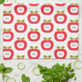 Niedliche Rotäpfel Geschirrtuch (Gefaltet)