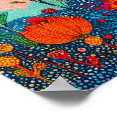 Niedliche rote Blume Poster (Ecke)