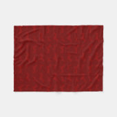 Niedliche rote Dackel Fleecedecke (Vorderseite (Horizontal))