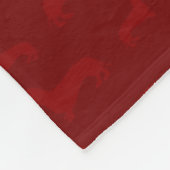 Niedliche rote Dackel Fleecedecke (Ecke)