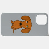 Niedliche Rote Dackel | Funny Cartoon Dackel Hund Case-Mate iPhone Hülle (Rückseite (Horizontal))