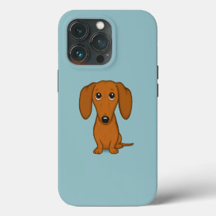 Niedliche Rote Dackel Funny Cartoon Dackel Hund iPhone 13 Pro Hülle