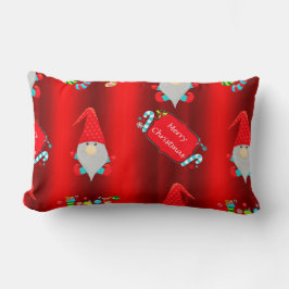 Niedliche Rote Elfen Weihnachten Lendenkissen