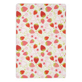 Niedliche Rote Erdbeere Mini Klemmbrett (Rückseite)