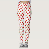 Niedliche rote Erdbeermuster-Leggings Leggings (Vorderseite)