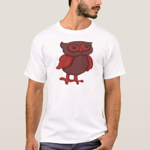 Niedliche rote Eule T-Shirt