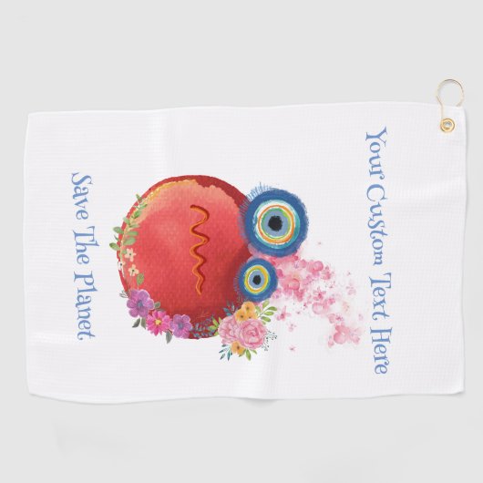 Niedliche Rote Farbe Golfhandtuch (Horizontal)