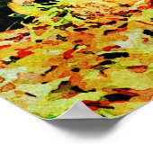 Niedliche Rote Fox Wasserfarbenen Malerei Poster (Ecke)