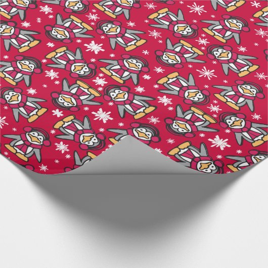 Niedliche rote geschenkpapier (Ecke)