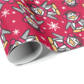 Niedliche rote geschenkpapier (Rolleneckpunkt)