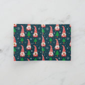 Niedliche Rote Gnome Personalisiertes Weihnachtsfe Einladung (Innenseite)