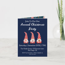 Niedliche Rote Gnome Personalisiertes Weihnachtsfe