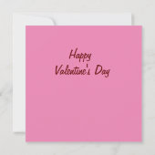 Niedliche rote Herzen Einladung (Rückseite)