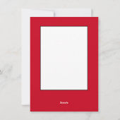 Niedliche rote Herzen Feiertagskarte (Rückseite)