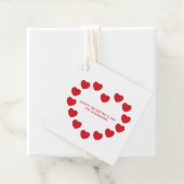 Niedliche rote Herzen Moderne Gebräuche Valentinst Geschenkanhänger (Beispiel)