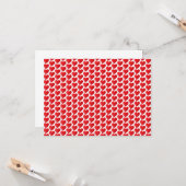 Niedliche rote Herzen Muster der modernen Valentin Karte (Vorderseite/Rückseite Beispiel)