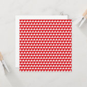 Niedliche rote Herzmuster minimalistisch Moderne Karte (Vorderseite/Rückseite Beispiel)
