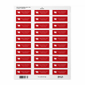 Niedliche rote Hörnchen Moderner Valentinstag (Vorne)