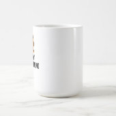 Niedliche rote Katze Daumen hoch Kaffeetasse (Mittel)