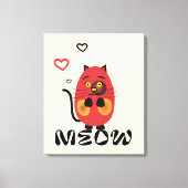Niedliche rote Katze Leinwanddruck (Vorderseite)
