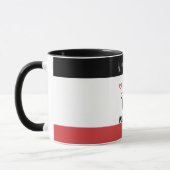 Niedliche rote Katze Tasse (Links)