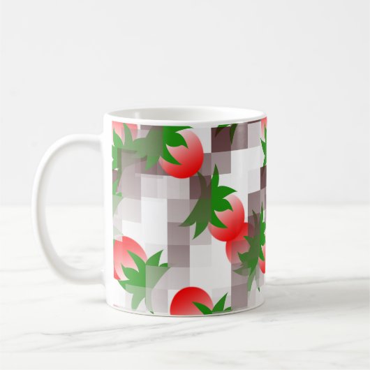 Niedliche Rote Kirschen Kaffeetasse (Links)