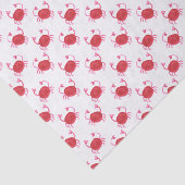 niedliche Rote Krebse in Aquarellfarbe, Packgewebe Seidenpapier (Ausschnitt)