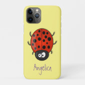 Niedliche , rote Ladybug-Cartoon-Abbildung Case-Mate iPhone Hülle (Rückseite)