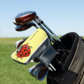 Niedliche , rote Ladybug-Cartoon-Abbildung Golf Headcover (In Situ)