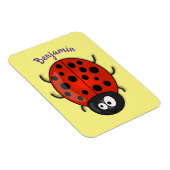Niedliche , rote Ladybug-Cartoon-Abbildung Magnet (Rechte Seite)