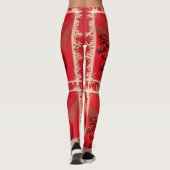 Niedliche rote Leggings (Rückseite)