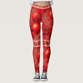 Niedliche rote Leggings (Vorderseite)