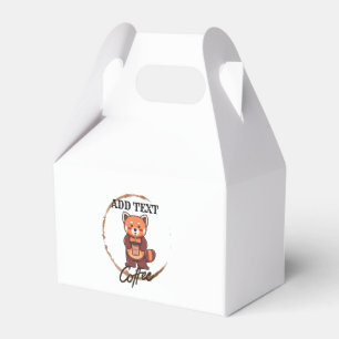 Niedliche rote Panda Tiere Kaffee Tee Custom Shop  Geschenkschachtel
