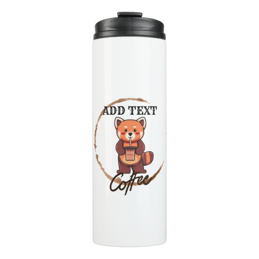 Niedliche rote Panda Tiere Kaffee Tee Custom Shop  Thermosbecher (Vorderseite)