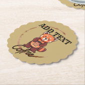 Niedliche rote Panda Tiere Kaffee Tee Custom Shop Untersetzer (angewinkelt)