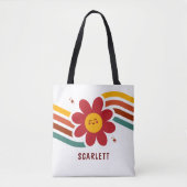 Niedliche Rote Sonnenblume Tasche (Vorderseite)