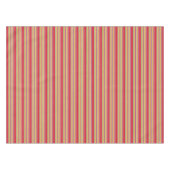 Niedliche rote Streifen Tischdecke (Vorderseite (Horizontal))
