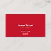 Niedliche rote und gelbe Clown-Gesichtsfarbe Visitenkarte (Rückseite)