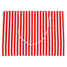 Niedliche rote weiße Streifen Große Geschenktüte