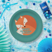 Niedliche Rotfuchs-Cartoon-Tiere Kind Geburtstag Pappteller (Party)