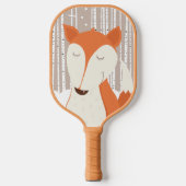 Niedliche Rotfuchs-Waldbäume Pickleball Schläger (Vorderseite)