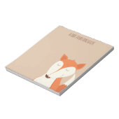 Niedliche Rotfuchs-Waldtiere Notizblock (Rotiert)