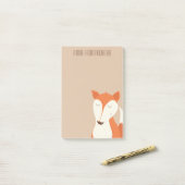 Niedliche Rotfuchs-Waldtiere Post-it Klebezettel (Auf Schreibtisch)