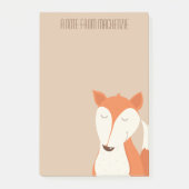 Niedliche Rotfuchs-Waldtiere Post-it Klebezettel (Vorderseite)