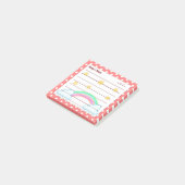 Niedliche Rotpolka-Punkte, niedliche Sterne & Rege Post-it Klebezettel (angewinkelt)