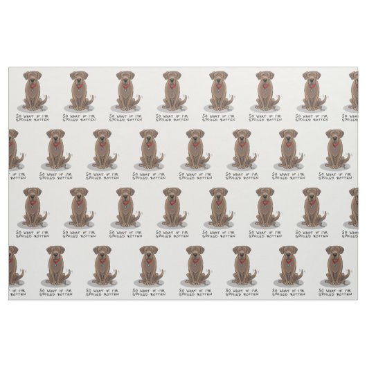 Niedliche Rottschokolade Labrador Retriever Stoff (Fat Quarter (45,7 x 55,9 cm))