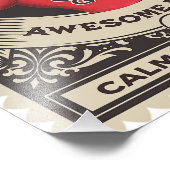 Niedliche Rottweiler-Drehungen mit Muskeln Fotodruck (Ecke)