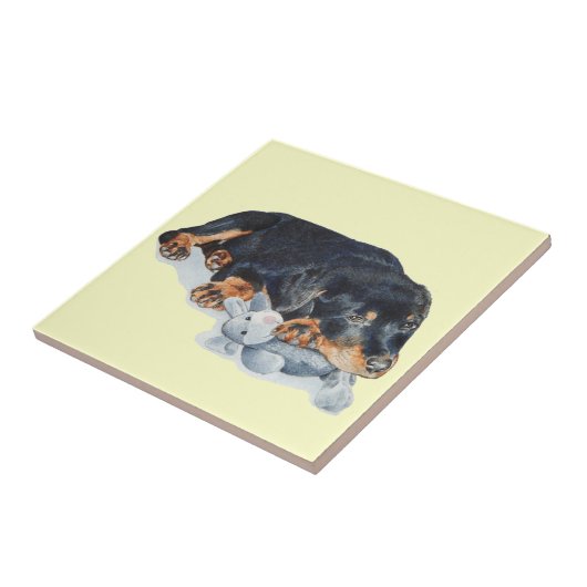 niedliche rottweiler fliese (Seite)