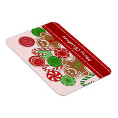 Niedliche Rotweihnachtskuchen Magnet (Rechte Seite)